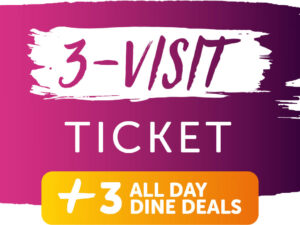 SeaWorld / Aquatica / Busch Gardens Three Day Ticket + All Day Dining