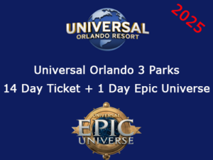 Universal Orlando 3 Park Explorer 14 Day Ticket + 1 Day Epic Universe Ticket