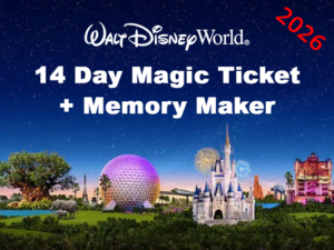 Walt Disney World 14 Day Park Hopper Magic Ticket + Memory Maker 2026